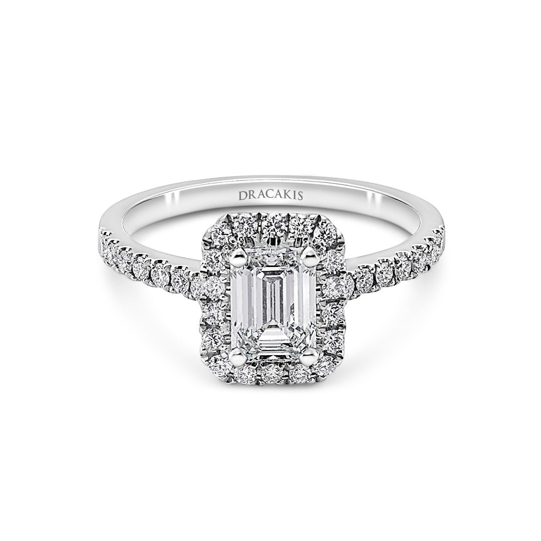 Emerald Cut Diamond Engagement Rings - Dracakis Jewellers
